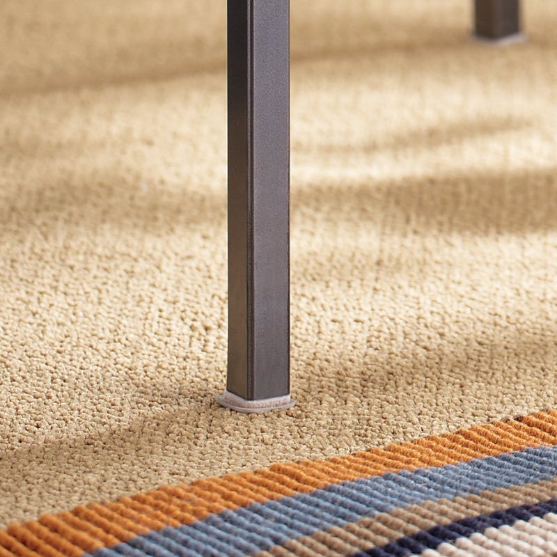 SUPER SLIDERS Self-Stick, Square Heavy Furniture Sliders for Carpeted Surfaces (4 pack) - 1"" Square Beige SuperSliders - Image 3